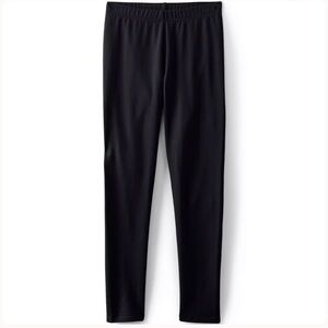 Lands’ End Girls Black Tough Cotton Legging - Size S (6/7)